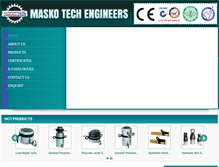 Tablet Screenshot of maskotech.com